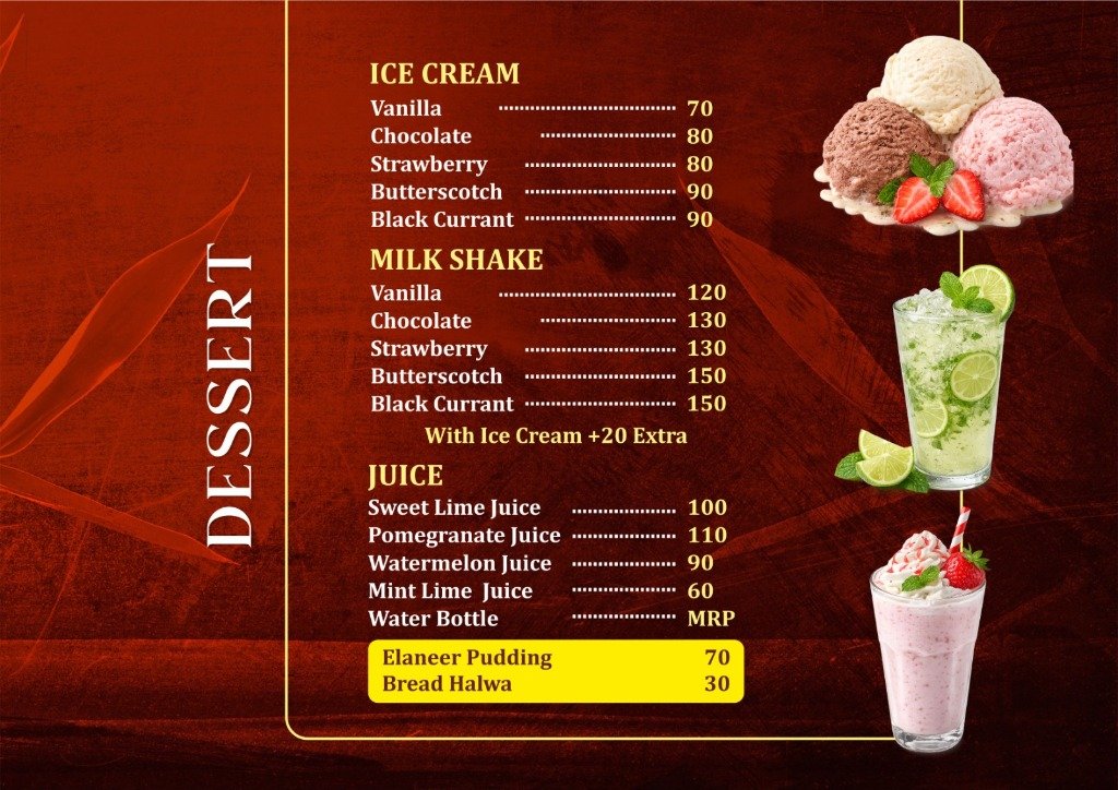 Menu Page 6 / Tiffin & Combos